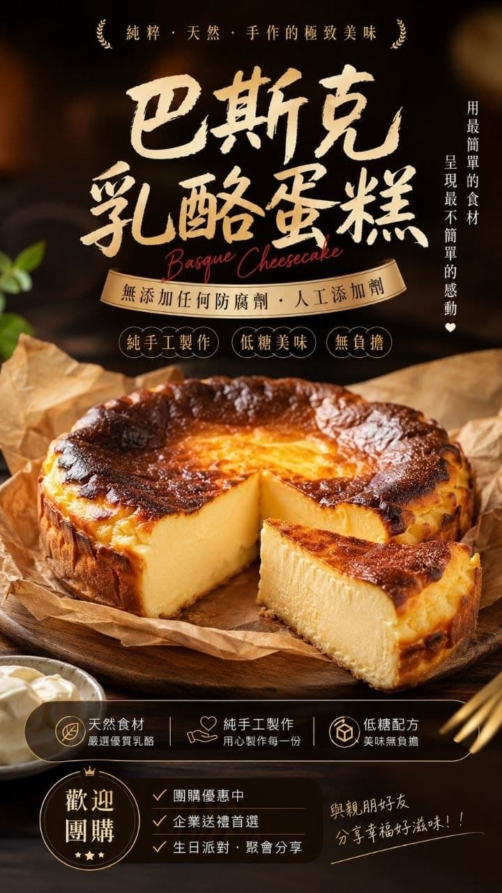 巴斯克乳酪蛋糕